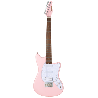 MOOER MLT10 OFFSET LIGHT ELECTRIC GUITAR (CANDY PINK)