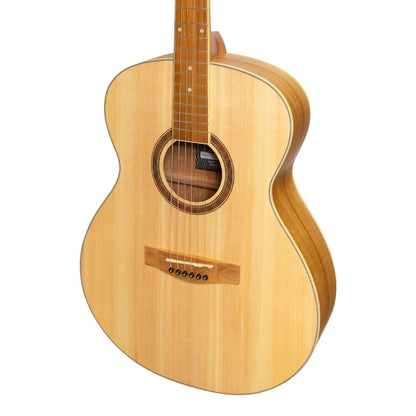Martinez '41 Series' Folk Size Acoustic Guitar Pack (Spruce/Jati-Teakwood)