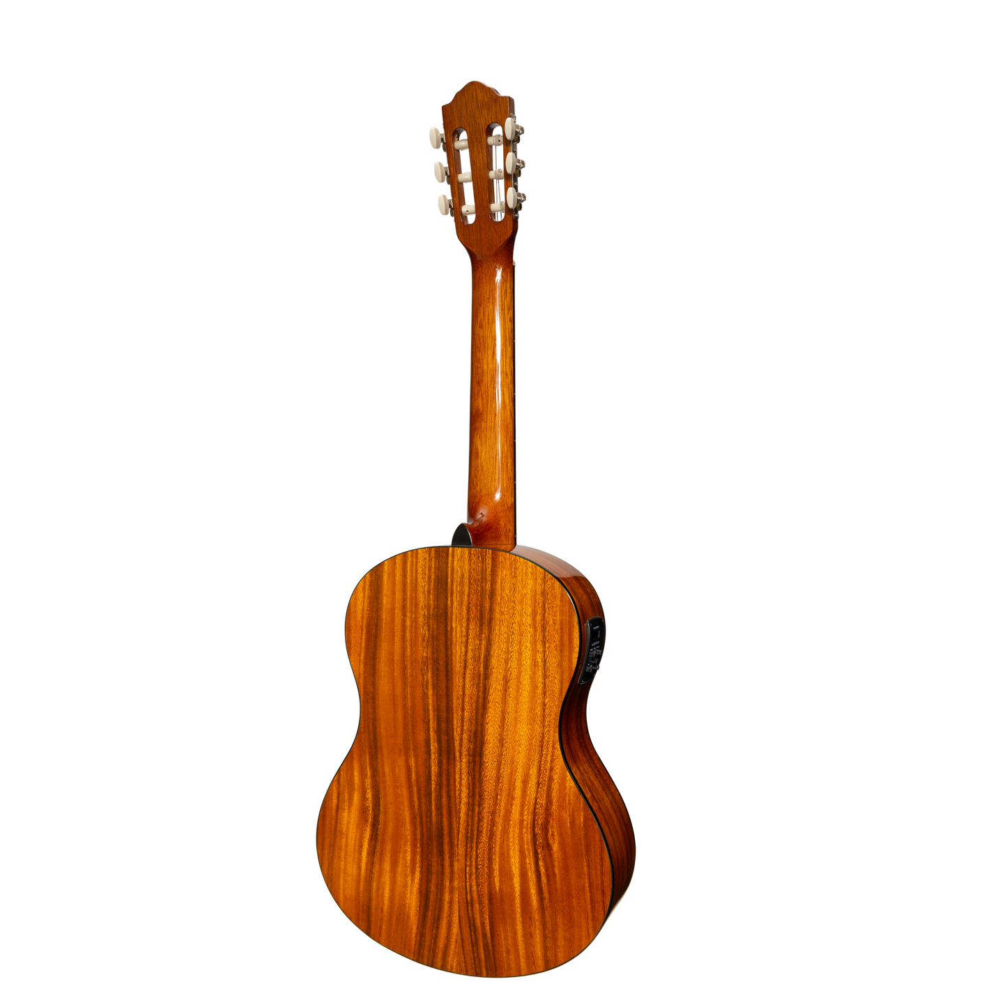 Martinez '51 Series' 4/4 Size Electric Classical Guitar with Tuner Koa (Gloss)