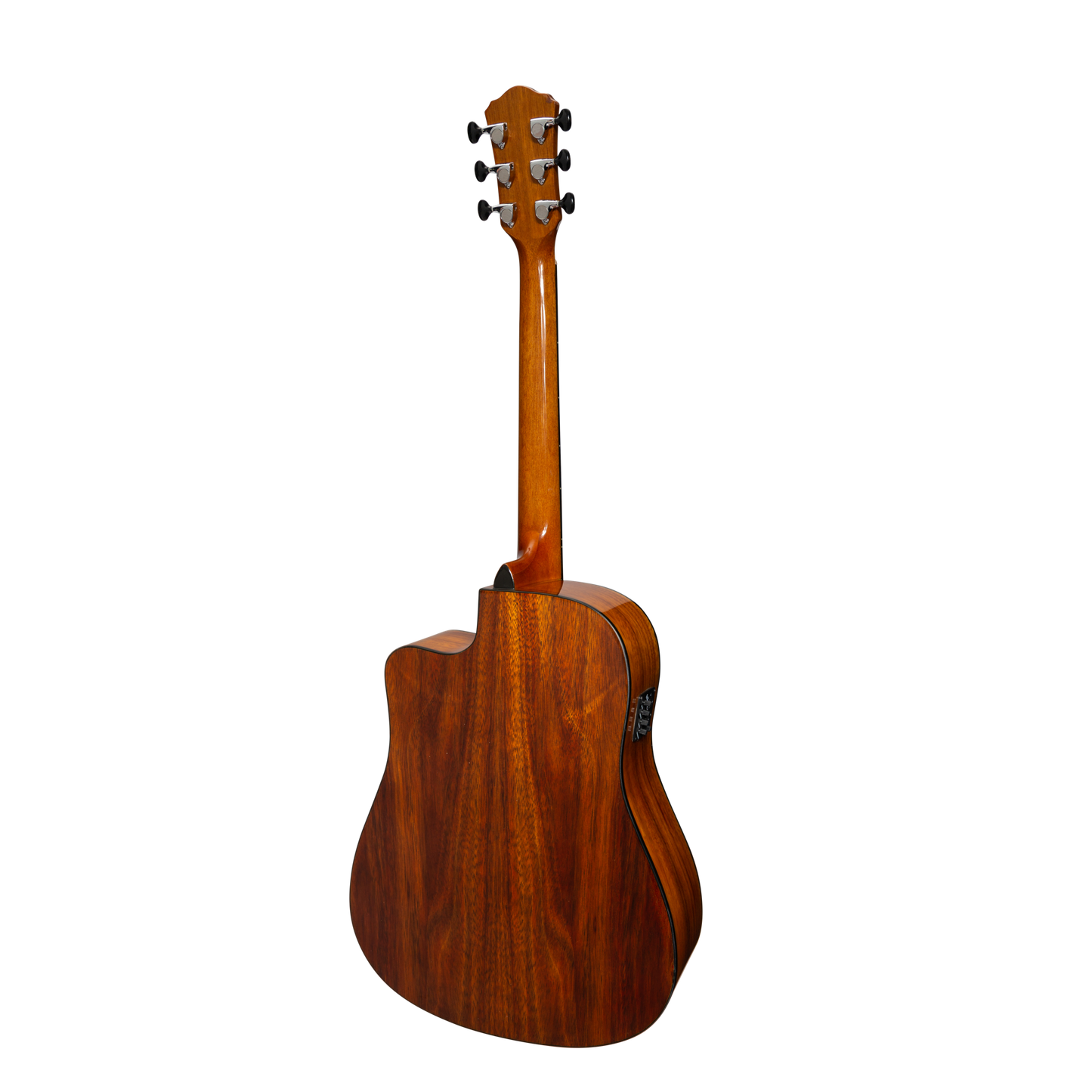 Martinez '51 Series' Acoustic-Electric Dreadnought Cutaway Guitar Teakwood (Gloss)