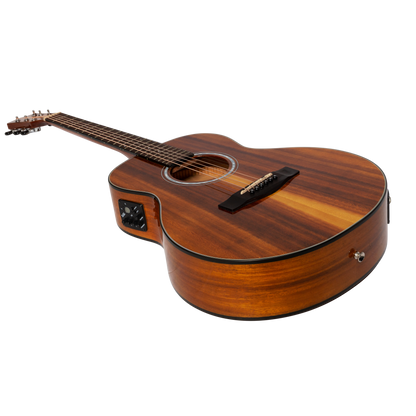 Martinez '51 Series' Acoustic-Electric Short Scale Guitar Koa (Gloss)