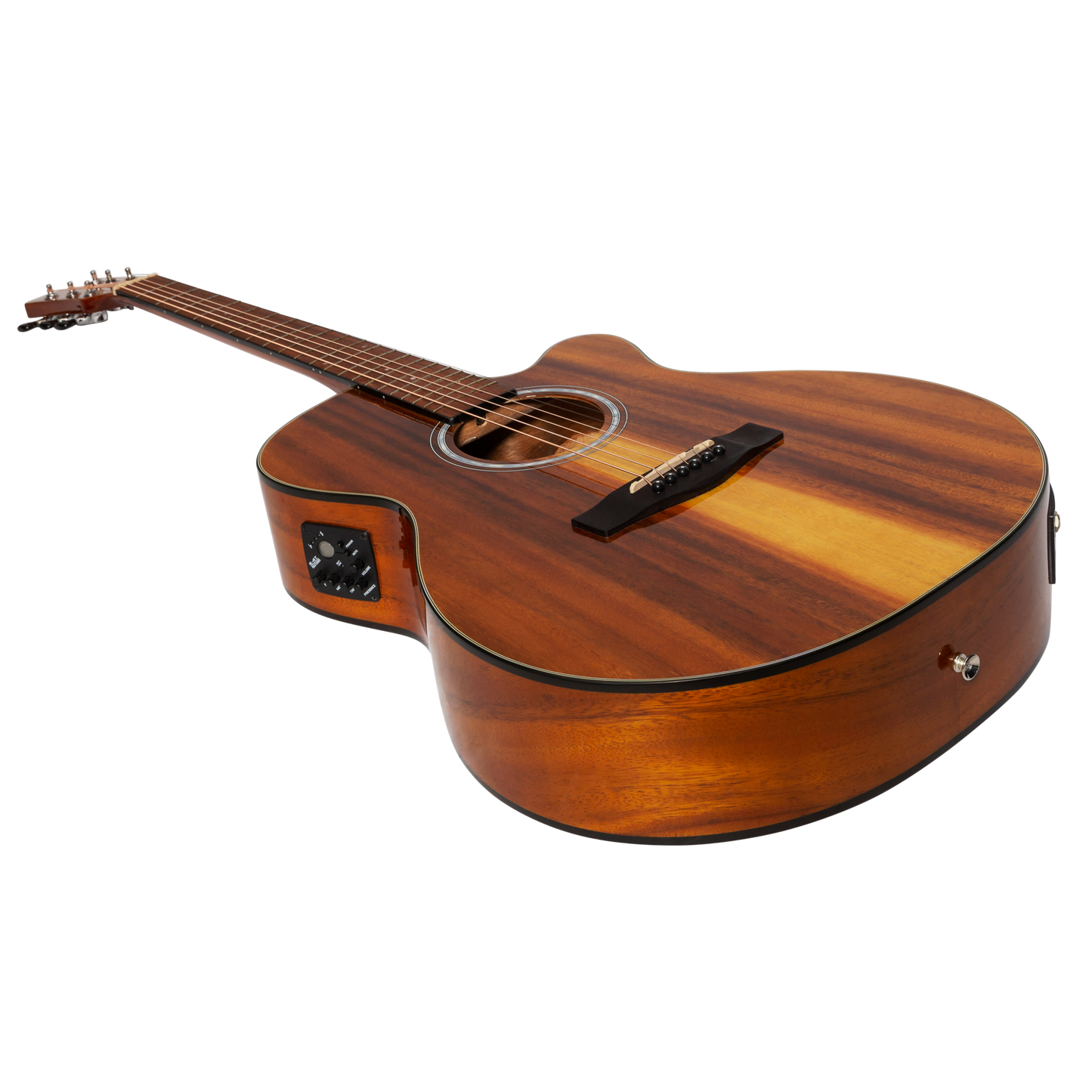 Martinez '51 Series' Folk Size Cutaway Acoustic-Electric Guitar Koa (Gloss)