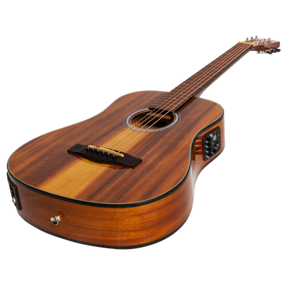 Martinez '51 Series' Left Handed Acoustic-Electric Babe Traveller Guitar Koa (Gloss)