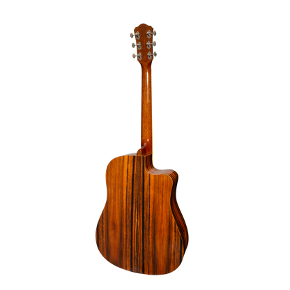Martinez '51 Series' Left Handed Acoustic-Electric Dreadnought Cutaway Guitar Amara (Gloss)