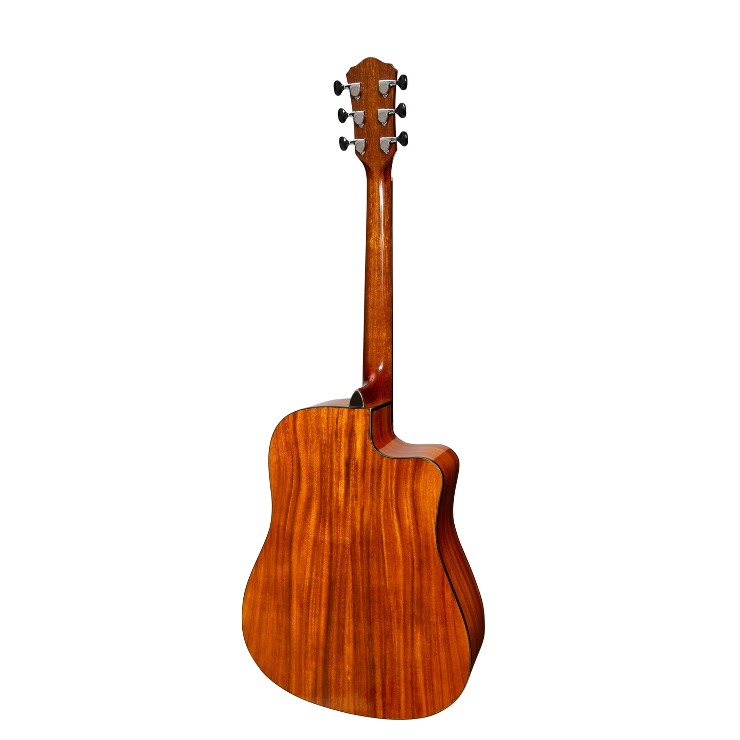 Martinez '51 Series' Left Handed Acoustic-Electric Dreadnought Cutaway Guitar Koa (Gloss)