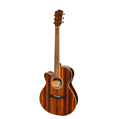 Martinez '51 Series' Left Handed Folk Size Cutaway Acoustic-Electric Guitar Amara (Gloss)