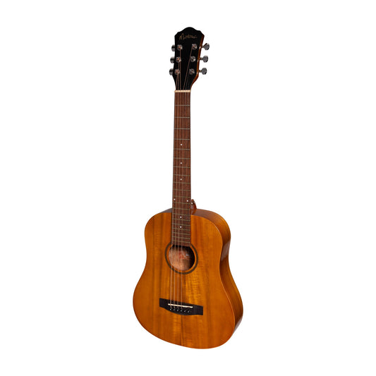 Martinez Acoustic-Electric Gloss Babe Traveller Guitar (Acacia)