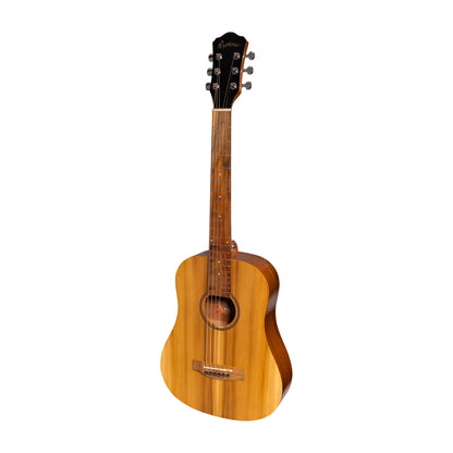 Martinez Acoustic Gloss Babe Traveller Guitar (Jati-Teakwood)