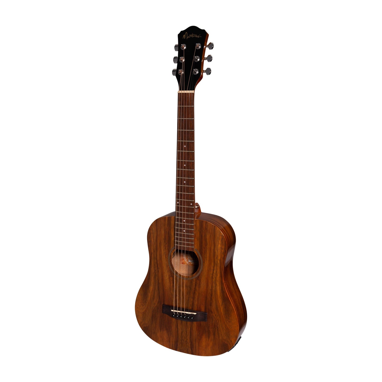 Martinez Acoustic Gloss Babe Traveller Guitar  (Rosewood)