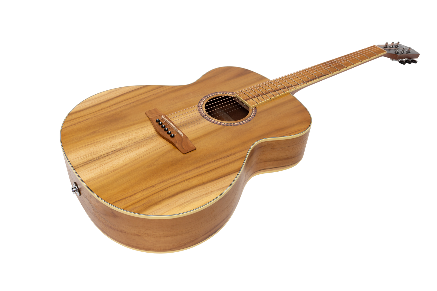 Martinez Acoustic-Electric Small Body Guitar Gloss (Jati-Teakwood)
