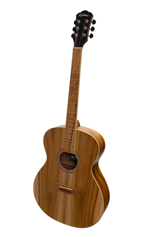 Martinez Acoustic-Electric Small Body Guitar Gloss (Jati-Teakwood)