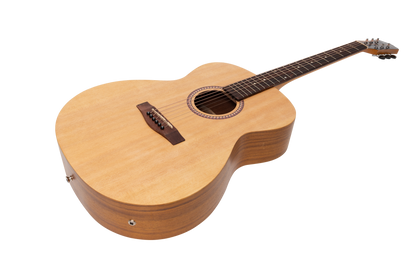 Martinez Acoustic-Electric Small Body Guitar with Built-In Tuner (Spruce/Koa)