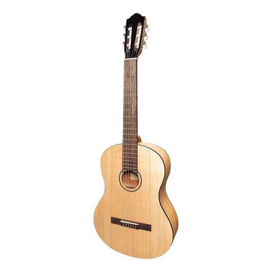 Martinez Full Size Student Classical Guitar with Built In Tuner (Mindi-Wood)-MC-44T-MWD