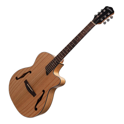 Martinez Jazz Hybrid Acoustic Gloss Cutaway Guitar (Mindi-Wood)