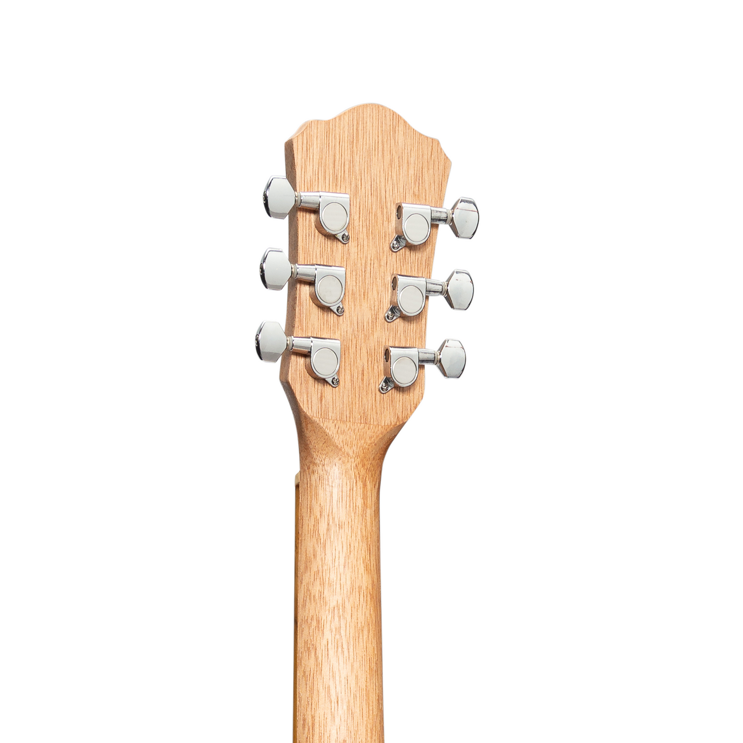 Martinez Left Handed Acoustic Babe Traveller Guitar (Jati-Teakwood)