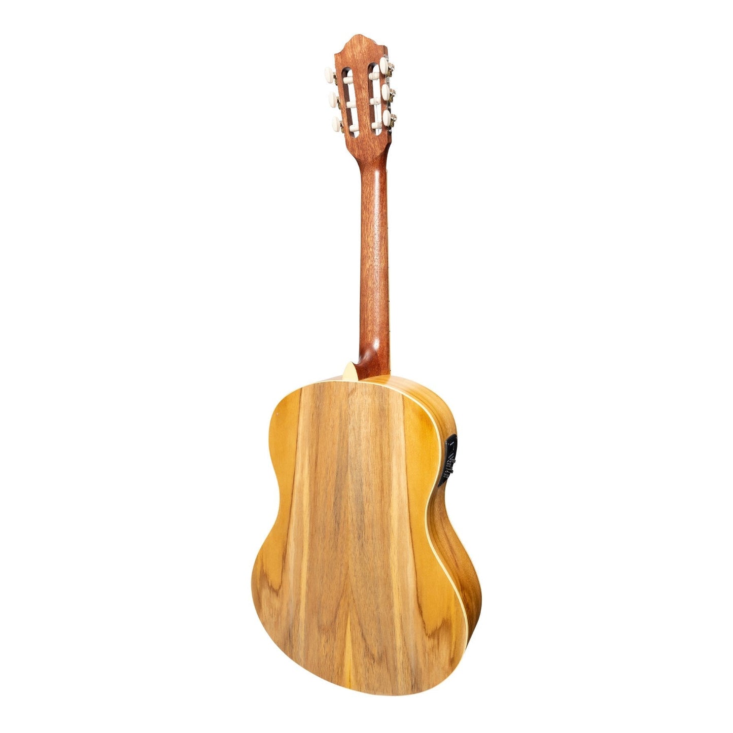 Martinez 'Slim Jim' Full Size Electric Classical Guitar with Pickup/Tuner (Jati-Teakwood)