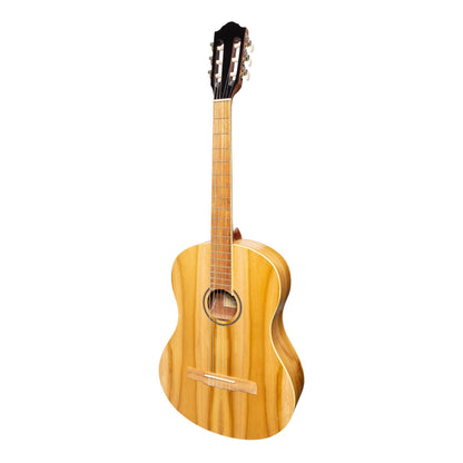 Martinez 'Slim Jim' Full Size Electric Classical Guitar with Pickup/Tuner (Jati-Teakwood)-MC-SJ44PT-JTK