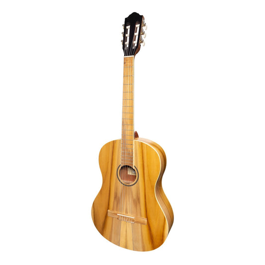 Martinez 'Slim Jim' Full Size Student Classical Guitar with Built In Tuner (Jati-Teakwood)-MC-SJ44T-JTK