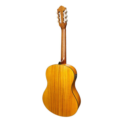 Martinez 'Slim Jim' Full Size Student Classical Guitar with Built In Tuner (Koa)