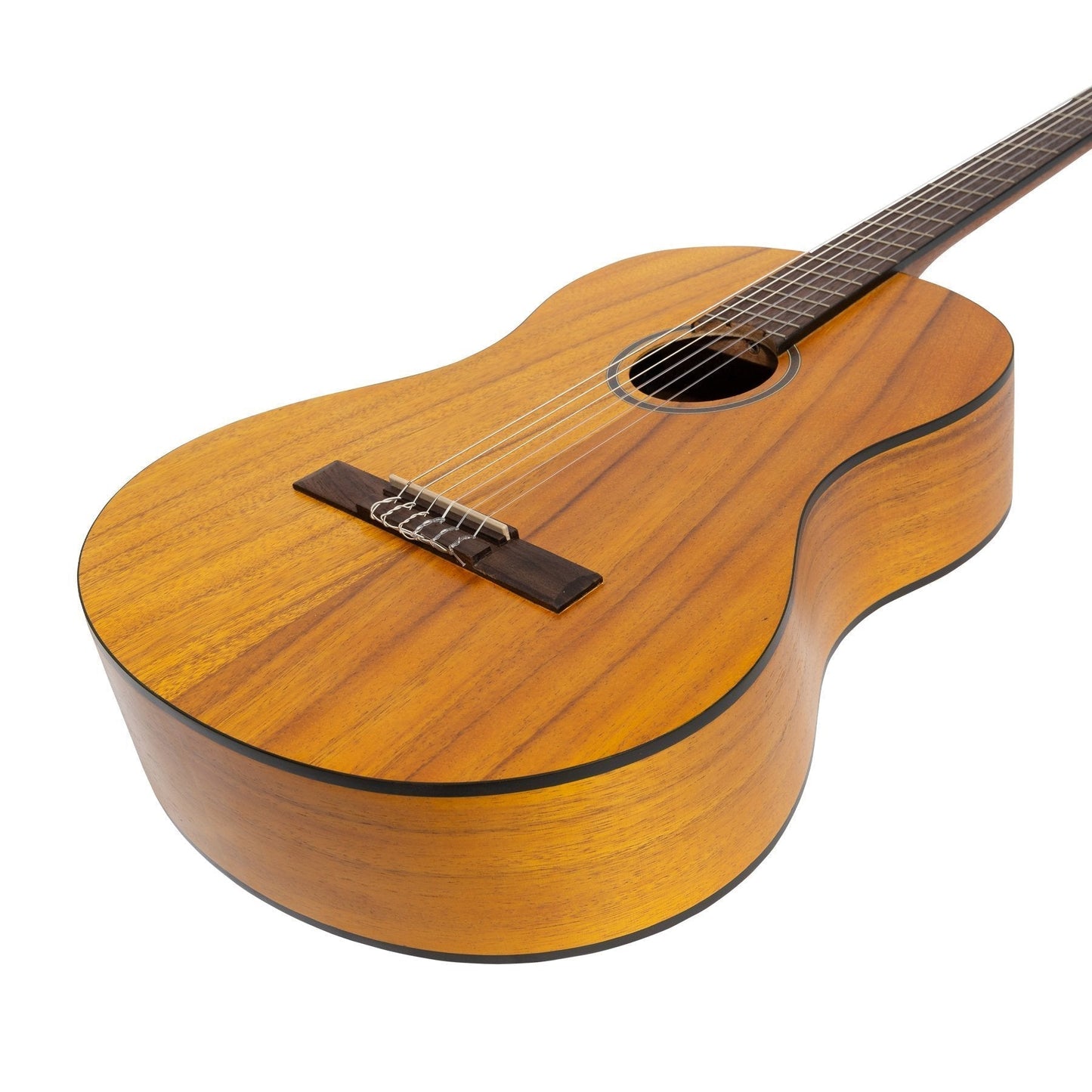 Martinez 'Slim Jim' Full Size Student Classical Guitar with Built In Tuner (Koa)