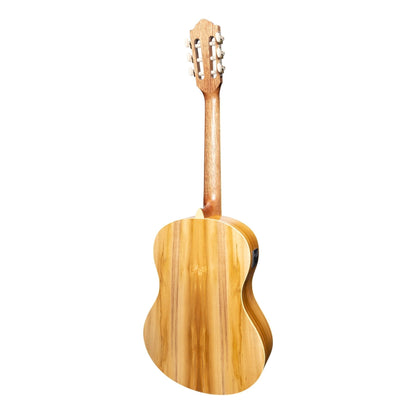 Martinez 'Slim Jim' Full Size Student Classical Guitar with Built In Tuner (Spruce/Jati-Teakwood)