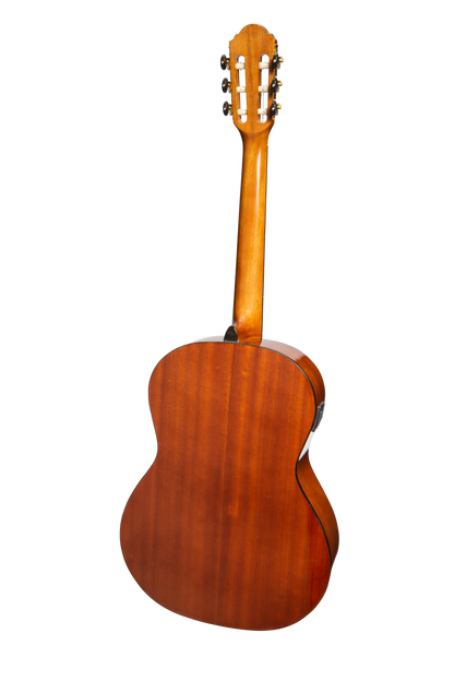 Martinez 'Slim Jim' G-Series Full Size Classical Guitar with Built-in Tuner (Natural-Gloss)