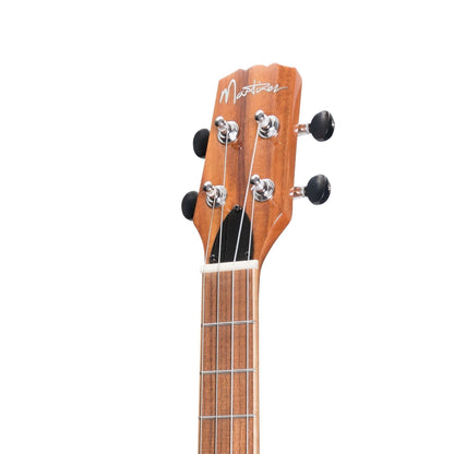 Martinez 'Southern Belle 8 Series' Koa Solid Top Electric Cutaway Baritone Ukulele with Hard Case (Natural Gloss)