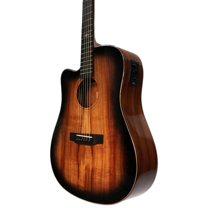 Ranch 'Series 49' Left Handed Dreadnought Cutaway Acoustic-Electric Guitar (Blackburst Gloss)