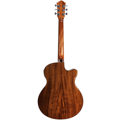 Ranch 'Series 48' Left Handed Folk Cutaway Acoustic-Electric Guitar (Natural Gloss)