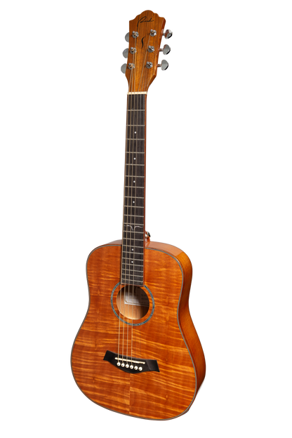 Ranch Flame Maple Top Acoustic Babe Traveller Guitar (Natural Gloss)