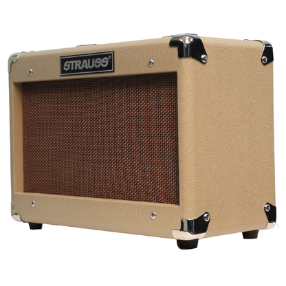 STRAUSS 15W ACOU AMPLIFIER W/CHORUS & MIC