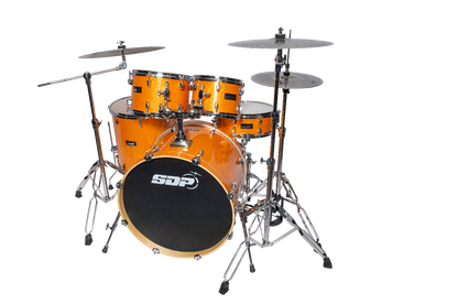 Sonic Drive 5-Piece Pro Series Drum Kit with Silent Cymbals (Metallic Orange)