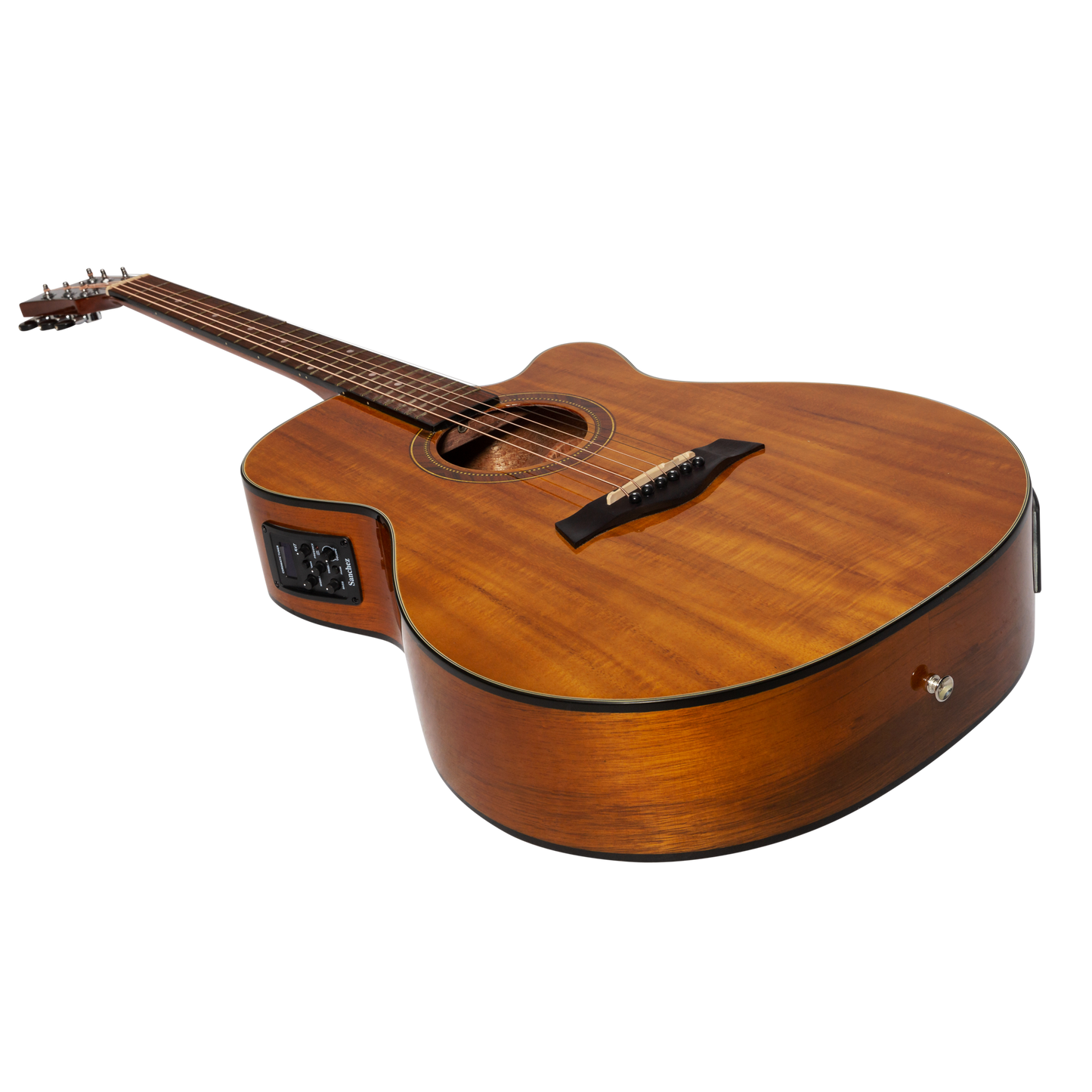 Sanchez Acoustic-Electric Small Body Cutaway Guitar Gloss (Acacia)