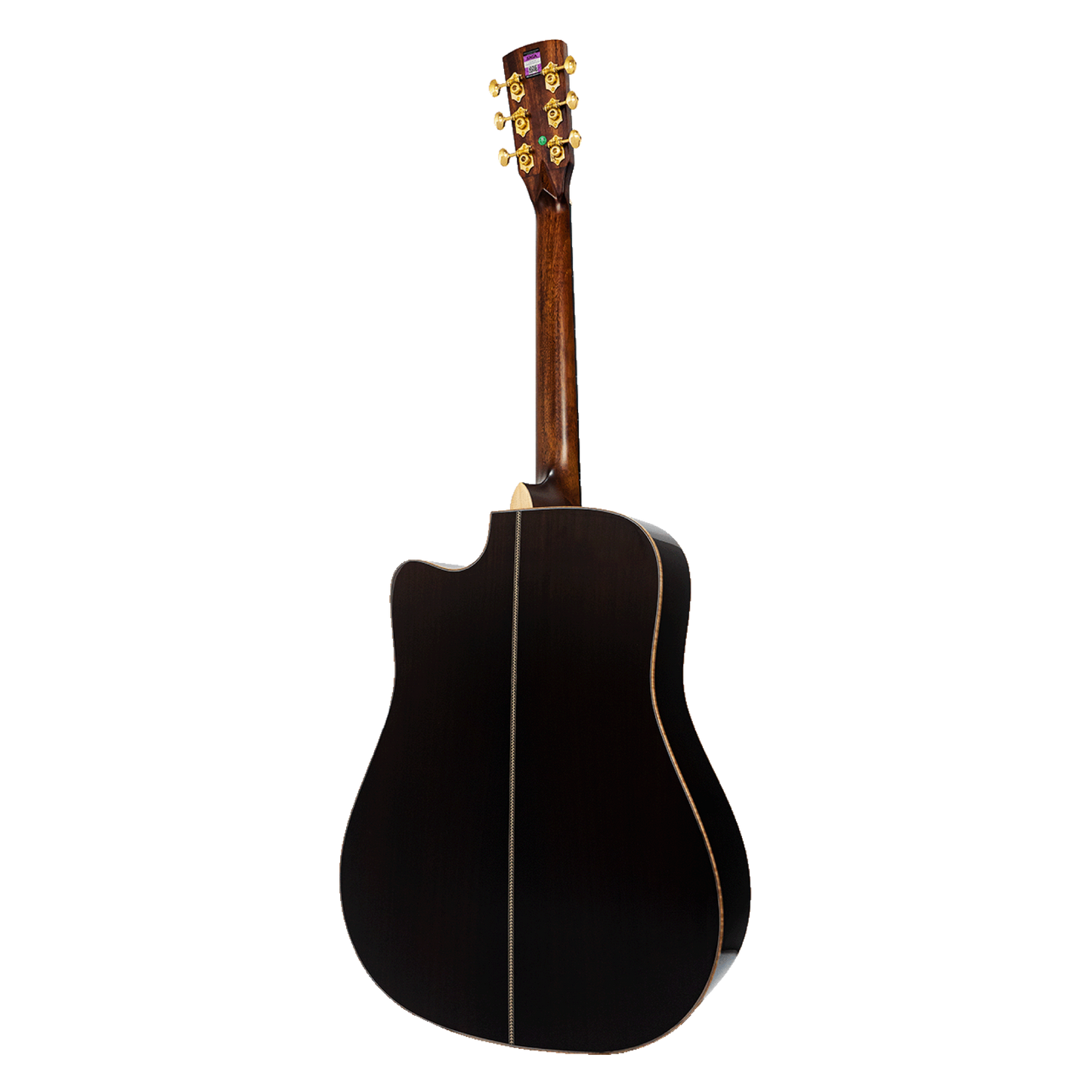 Saga SL65C All-Solid Spruce Rosewood Acoustic Dreadnought Guitar (Natural)
