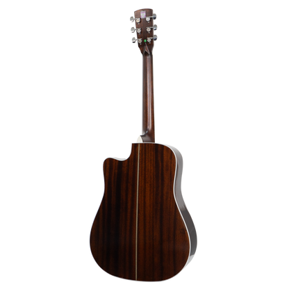 Saga A1DCE All Solid Spruce Sapele Acoustic-Electric Guitar (Natural)