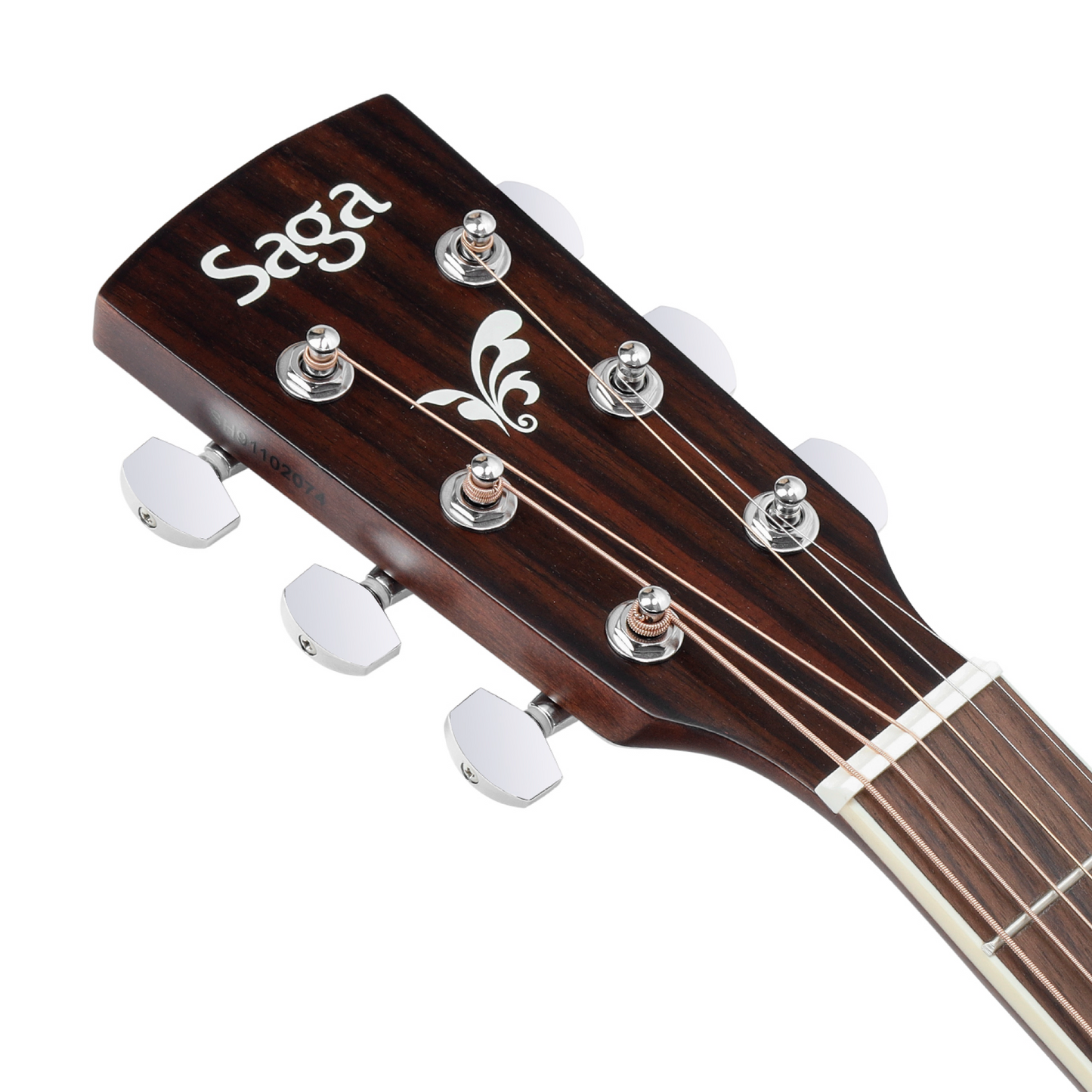 Saga '700 PRO Series' Solid Top Dreadnought Cutaway Acoustic Guitar (Natural)