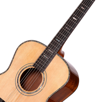Saga OL18 All Solid Folk Acoustic-Electric Guitar (Natural)