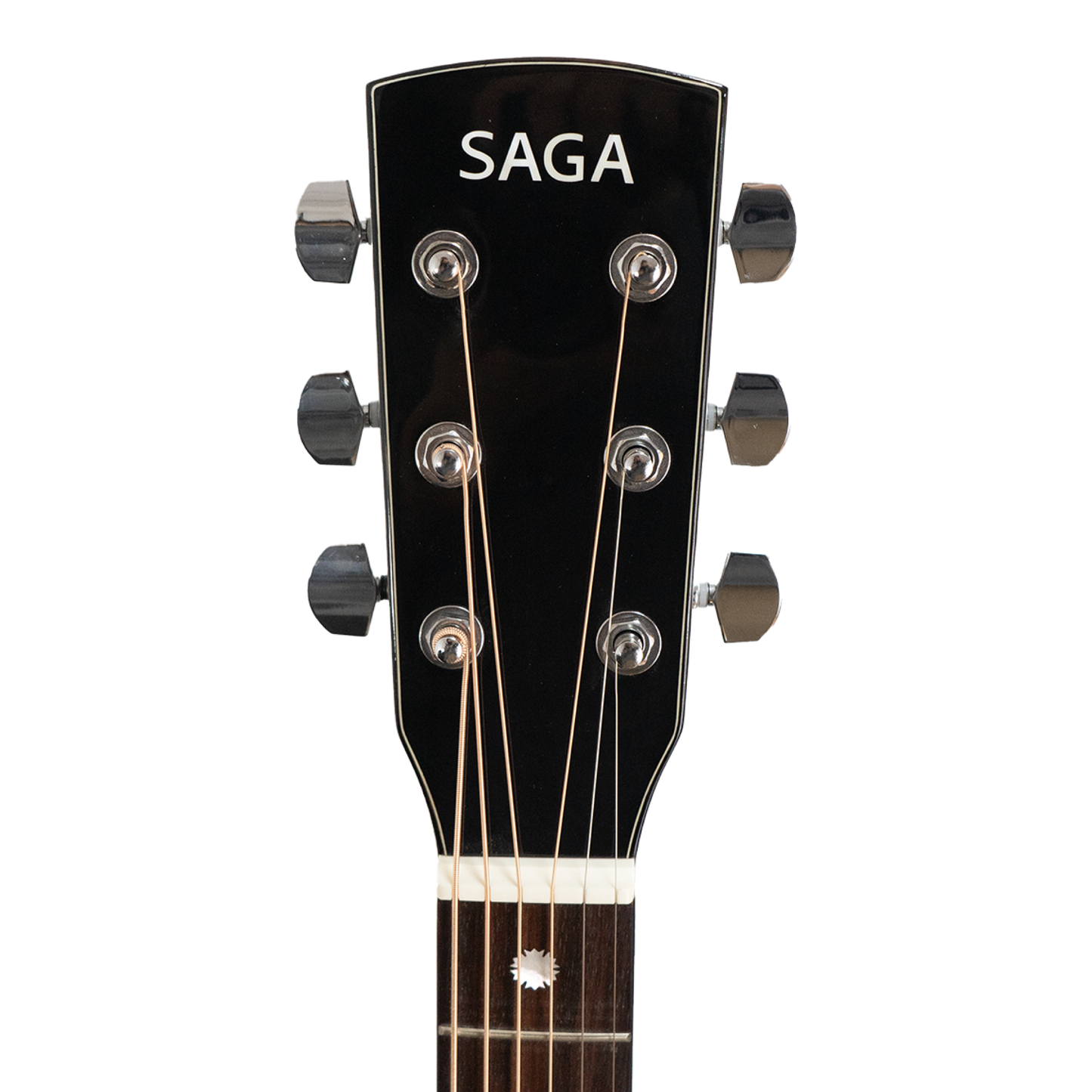 Saga A1GCE All Solid Spruce Sapele Acoustic-Electric Guitar (Natural)