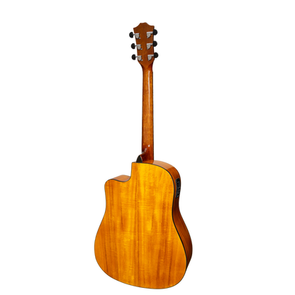 Sanchez Acoustic-Electric Dreadnought Cutaway Guitar Gloss (Spruce/Acacia)