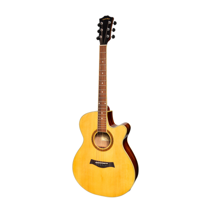 Sanchez Acoustic-Electric Small Body Cutaway Guitar Gloss (Spruce/Rosewood)
