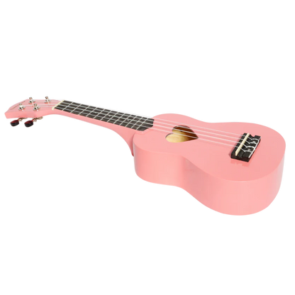 Sanchez 'Friendly Folk' Soprano Ukulele (Pink / Heart Soundhole)
