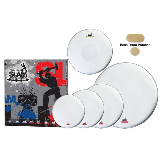 Slam 2-Ply Coated Drum Head Pack (12"T/13"T/16"T/14"S/22"BD)-SDHP-2PCT-R