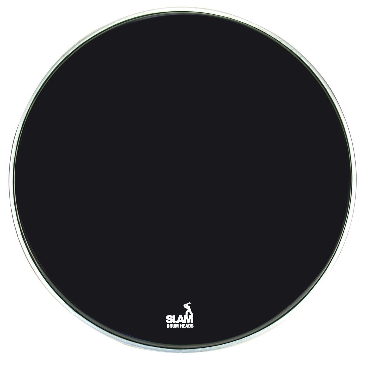 Slam Black Front Bass Drum Head (20")-SDH-RB20-BLK