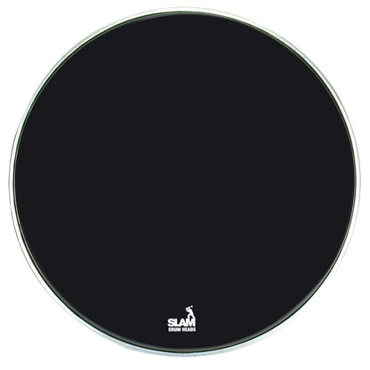Slam Black Front Bass Drum Head (20")-SDH-RB20-BLK