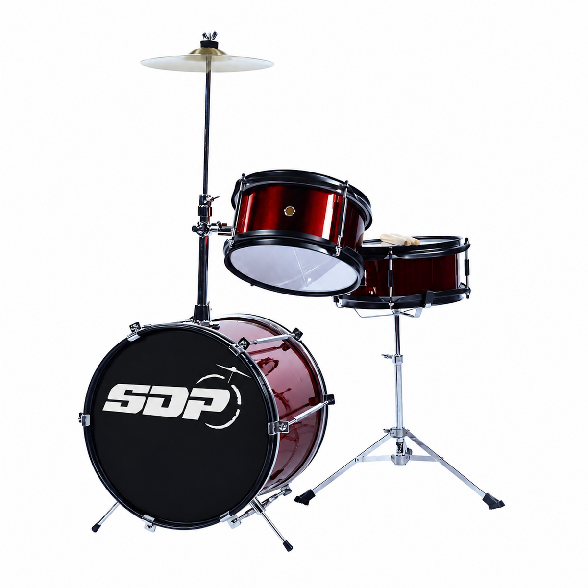 Sonic Drive 3-Piece Junior Drum Kit (Metallic Wine Red)