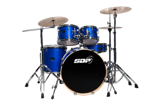 Sonic Drive 5-Piece Pro Series Drum Kit with Silent Cymbals (Metallic Blue)