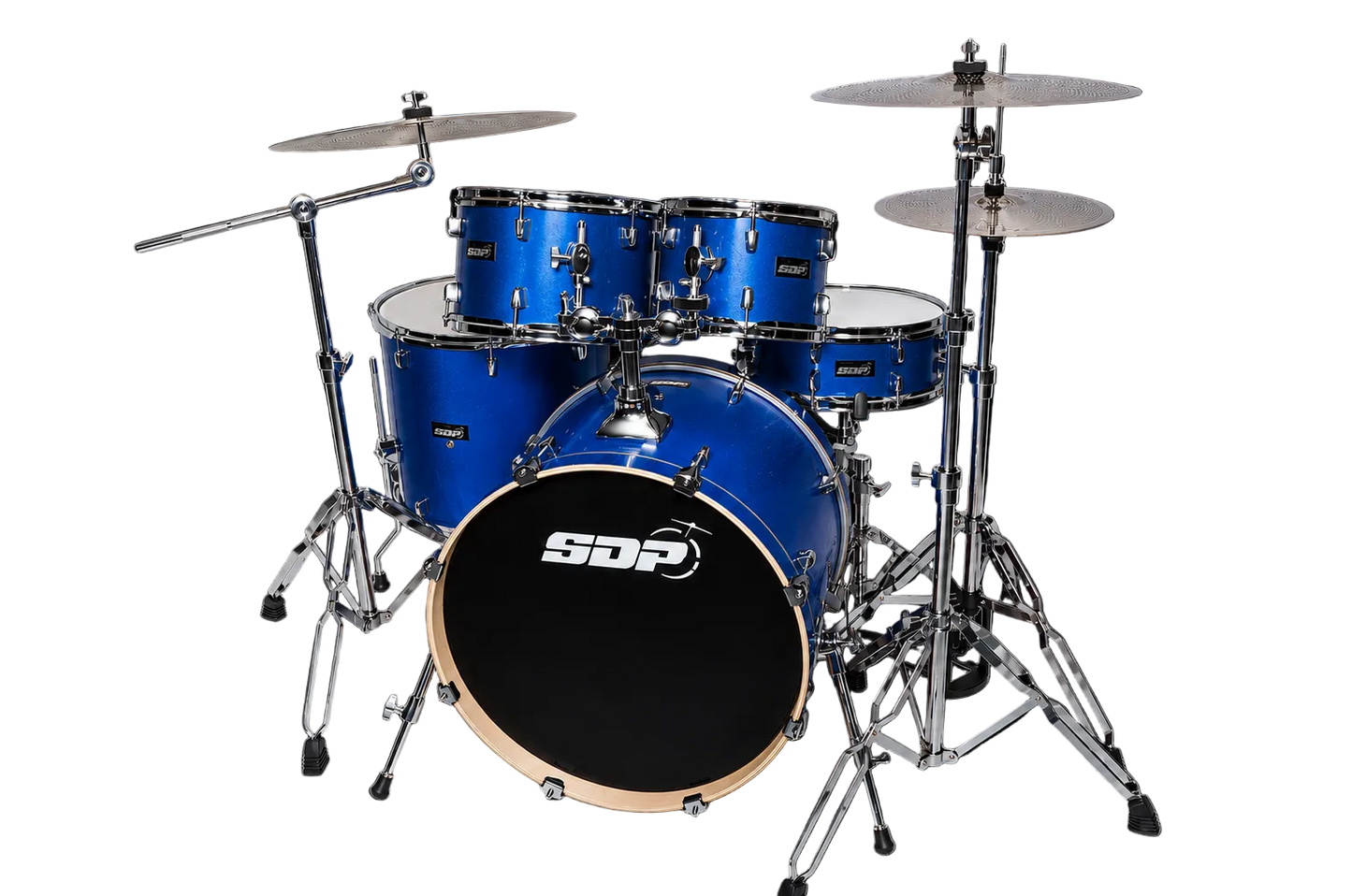 Sonic Drive 5-Piece Pro Series Drum Kit with Silent Cymbals (Metallic Blue)