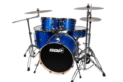 Sonic Drive 5-Piece Pro Series Drum Kit with Silent Cymbals (Metallic Blue)