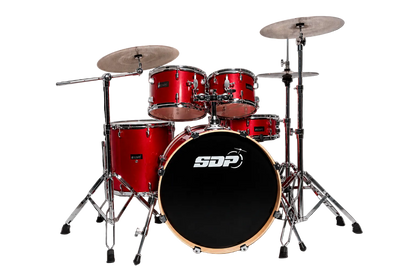 Sonic Drive 5-Piece Pro Series Drum Kit with Silent Cymbals (Metallic Red)