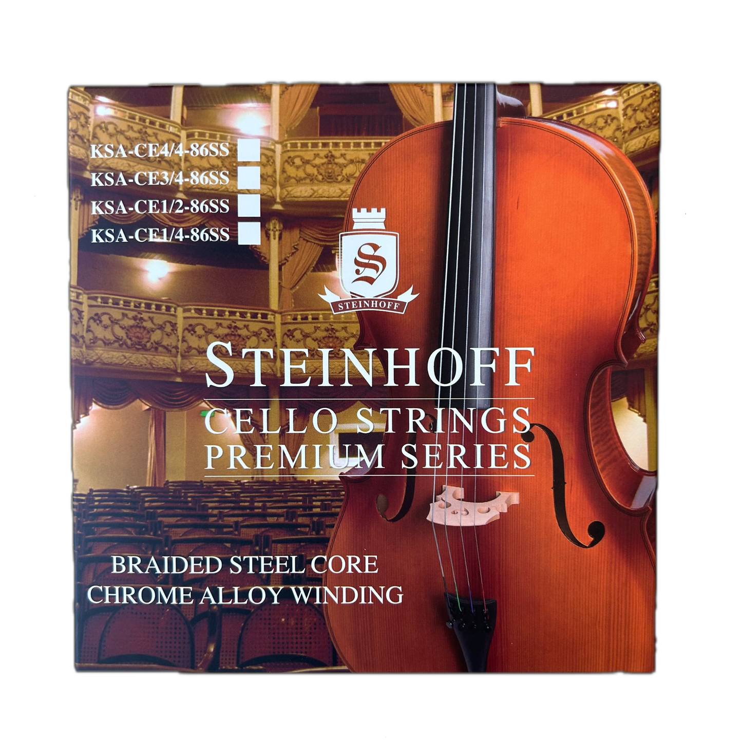 Steinhoff Cello Strings Premium Series (4/4 Size)